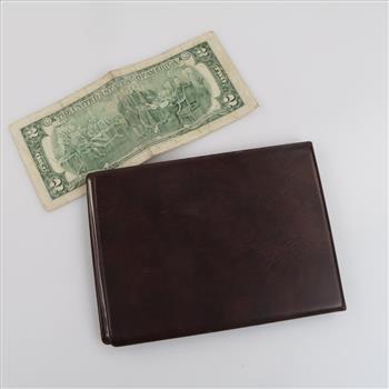 Babe Ruth 1st Day Cover With Foil Stamp And US Federal Reserve Note, 2 Pieces