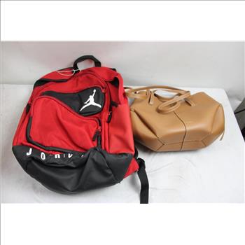 Backpack, Shoes, And Handbag Lot, 3 Pieces