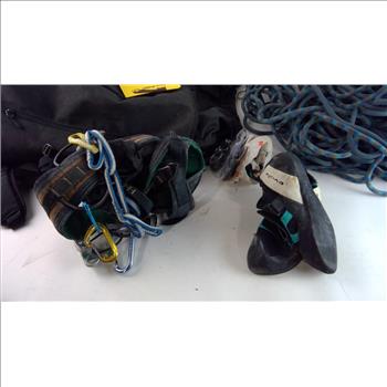 Backpack With Climbing Gear