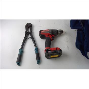 Backpack With Milwaukee Drill & More Tools, 5+ Pieces