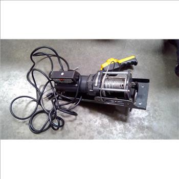 Badland Winches 120V AC Electric Winch And Pittsburgh Roller Seat In Plastic Container