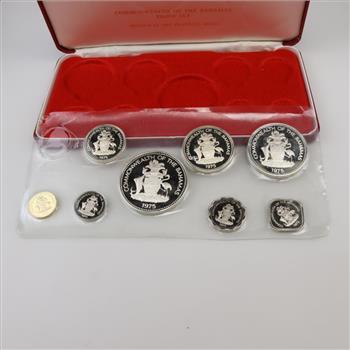 Bahamas Proof Currency : The Franklin Mint Set, 8 Coins