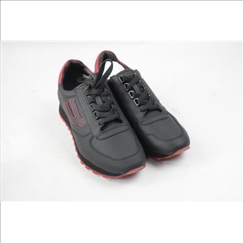 Bally, Men's Black Leather Sneakers, Size 9D