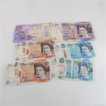 Bank Of England & Bank Of Scotland Currency, 6 Pieces