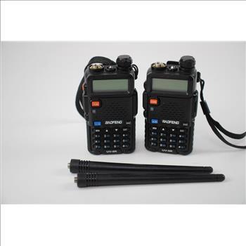 Baofeng UV-5R Handheld Radios, 2 Pieces
