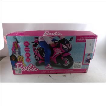 Barbie 6V Battery Powered  Kids Motorcycle