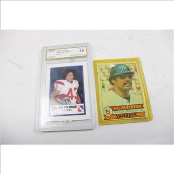 Baseball And Football Collectors Cards