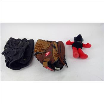 Baseball Gloves, Foam Finger, And More, 5 Pieces