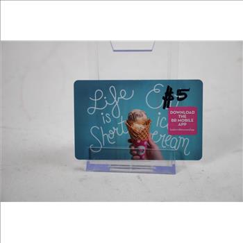 Baskin Robbins, DQ, And Culvers Gift Card Lot, 3 Pieces