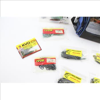 Bass Pro Shops Bag With Fishing Items, 15+ Pieces