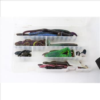 Bass Pro Shops Bag With Fishing Items, 15+ Pieces