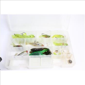 Bass Pro Shops Bag With Fishing Items, 15+ Pieces