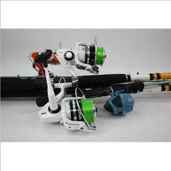 Bass Pro Shops KingKat, Zebco, Shakespeare And More Fishing Poles. 5 Pieces