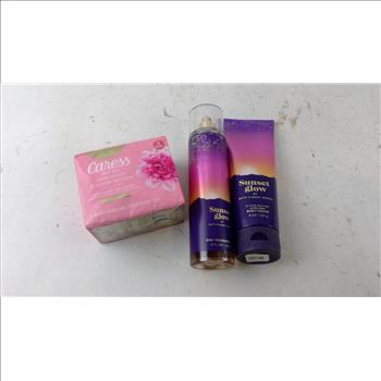Bath & Bodyworks Sunset Glow Bodycream And More 3 Pieces
