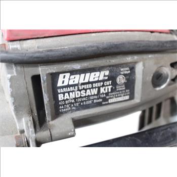 Bauer 10-Amp Deep Cut Variable-Speed Band Saw