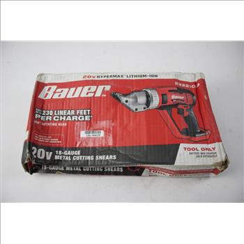 Bauer 18-Gauge Metal Cutting Shears, 22221C-B