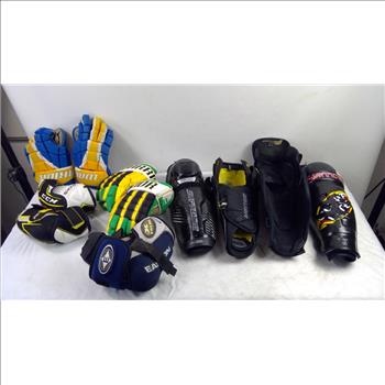 Bauer, Tacks, Hockey Pants, Elbow Pads, And More In Sports Bag