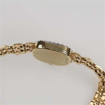 Baume & Mercier 14kt Gold Diamond Dress Watch-Evaluated By Our Certified Gemologist-AGS/GIA