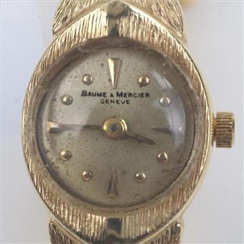 Baume + Mercier 14kt Gold Dress Watch- Evaluated By Our Certified Gemologist -AGS/GIA