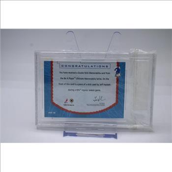 Be A Player Ultimate Memorabilia Jeff Hackett Game Used Stick #GS16