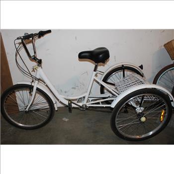 Beach Cruiser With Three Wheels And Basket