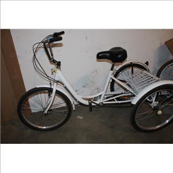 Beach Cruiser With Three Wheels And Basket