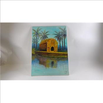 Beachside Hut Painting