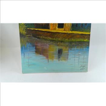 Beachside Hut Painting
