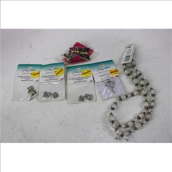 BeadLanding Jump Rings 0.35 In, Craft Designer Storage Bags, Clasp Starter Set And More Jewlery Making Accessories