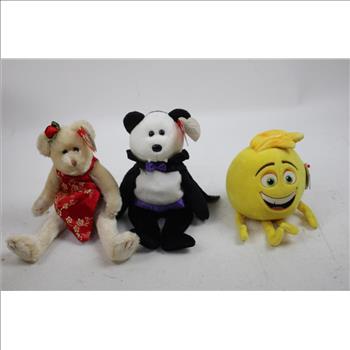 Beanie Babies, Polar Bear, Panda, And More, 6 Pieces