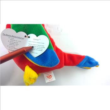 Beanie Baby Jabber The Parrot With Incorrect Tush Tag, Ultra Rare