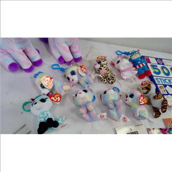 Beanie Boos, Coloring Book, Sketch-Sticker Books, Air Freshners, 21 Pieces