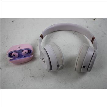 Beats Solo 4 Bluetooth Headphones & Beats Studio Ear Buds Pink 2 Pieces