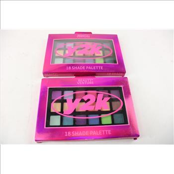 Beauty Venture 18 Shade Palette, Nicole Miller Eyeshadow Pallette, And More, 4 Pieces