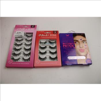 Bebe Blush/Highlighter, Thalia Sodt Shadow Stick, 3D Faux Lashes, And More, 7 Pieces