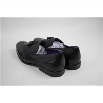 Belide Men's Formal Dress Shoes, Black/Gray, Size 10