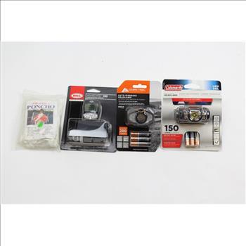 Bell Dashboard 100 Bicycle Computer, Headlamps, & Rain Poncho; 4 Pieces