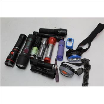 Bell Howell, Iprotect, Slyde+ More Assorted Flashlights 13 Pieces