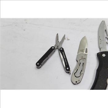 Benchmade, Gerber Folding Blade Knives And Leatherman Multi-tool 3 Pieces