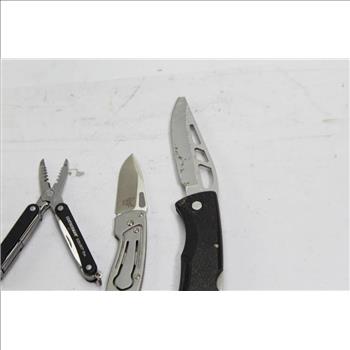 Benchmade, Gerber Folding Blade Knives And Leatherman Multi-tool 3 Pieces