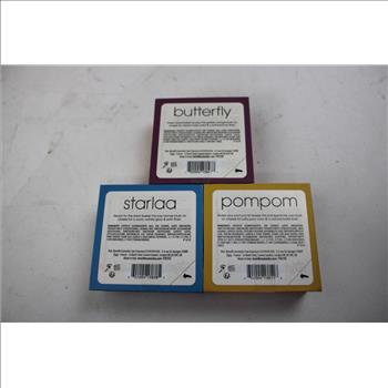 Benefit Butterfly, Starlaa, Pompom Mini Blushes, 3 Pieces