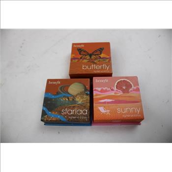Benefit Butterfly, Sunny, Starlaa Mini Blushes, 3 Pieces