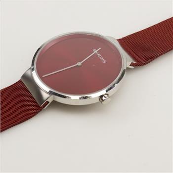 Bering Classic Red Dial Watch