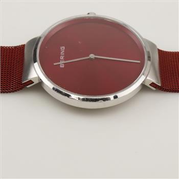 Bering Classic Red Dial Watch