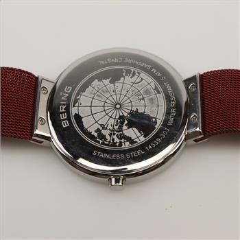Bering Classic Red Dial Watch