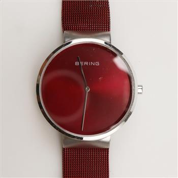 Bering Classic Red Dial Watch