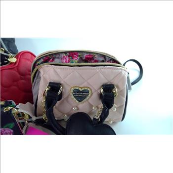 Betsey Johnson Tote Purse & Wallets, 5 Pieces