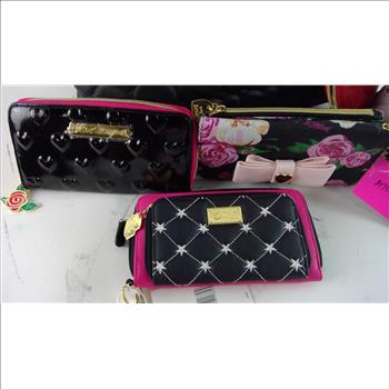Betsey Johnson Tote Purse & Wallets, 5 Pieces