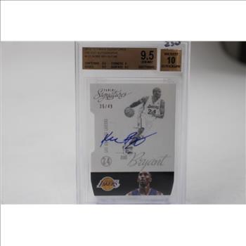 BGC 9.5 2012-13 Panini Signatures Die Cut Kobe Bryant Auto #131 /49