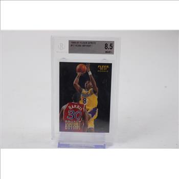 BGS 8.5 1996-97 Fleer Sprite #17 Kobe Bryant Rookie Card